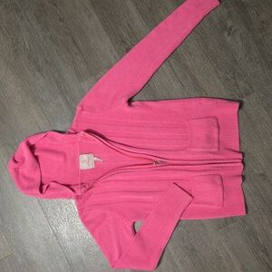 Soft Knit Zip-Up Hooded Sweater